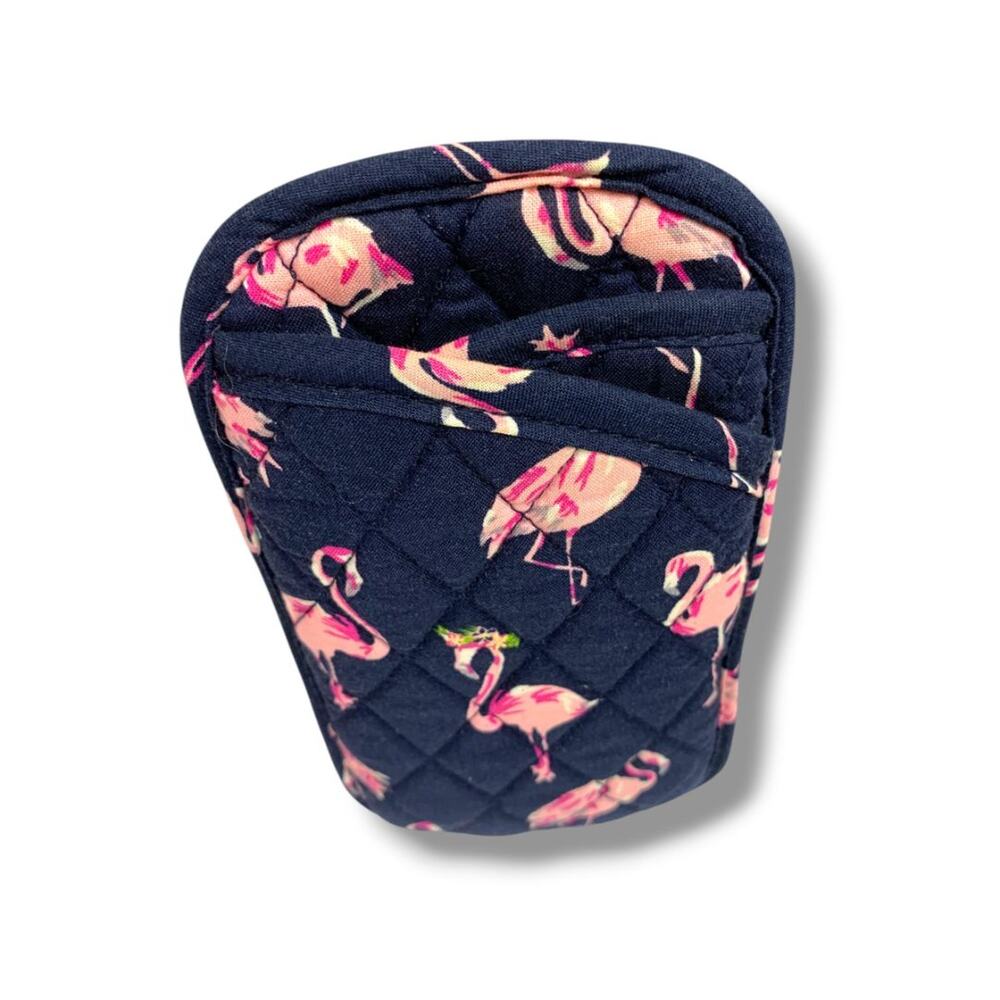 Vera Bradley Flamingo Fiesta Soft Eyeglasses Holder 2 Slip Pockets - Picture 6 of 6